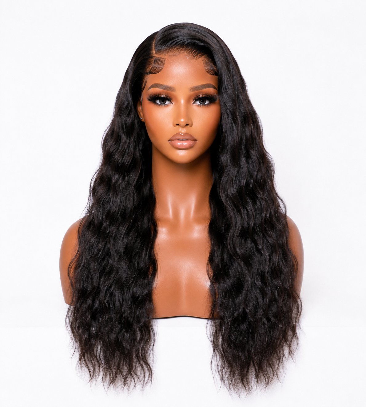 8a Virgin hair Wavy wig