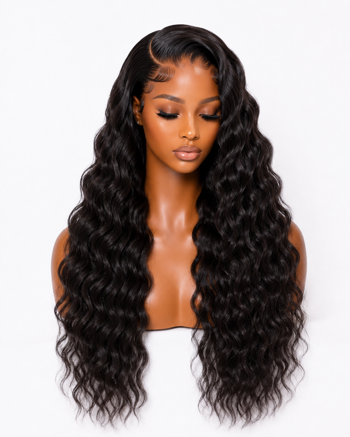 8a Virgin hair Loose Deepwave wig