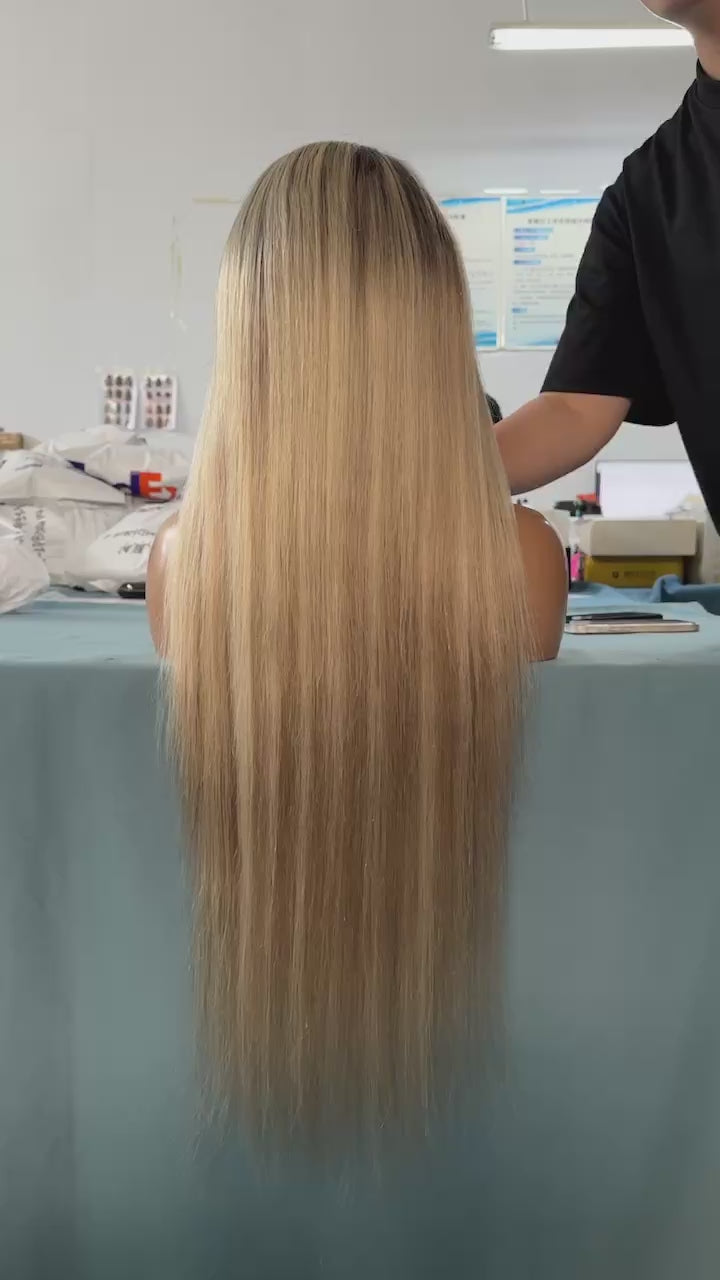 Vanilla Crème Bombshell 8a virgin hair wig
